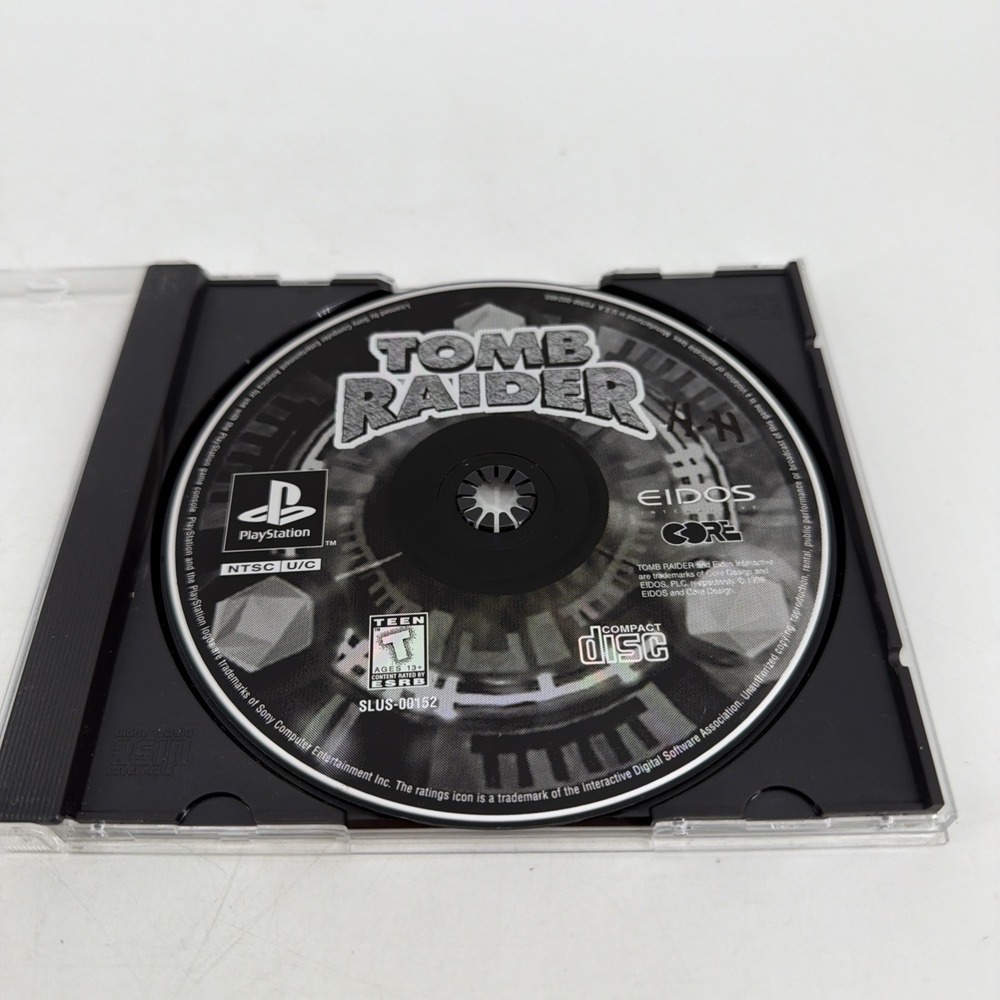Tomb Raider (Sony PlayStation PS1, 1996) -DISC ONLY Black Label Tested
